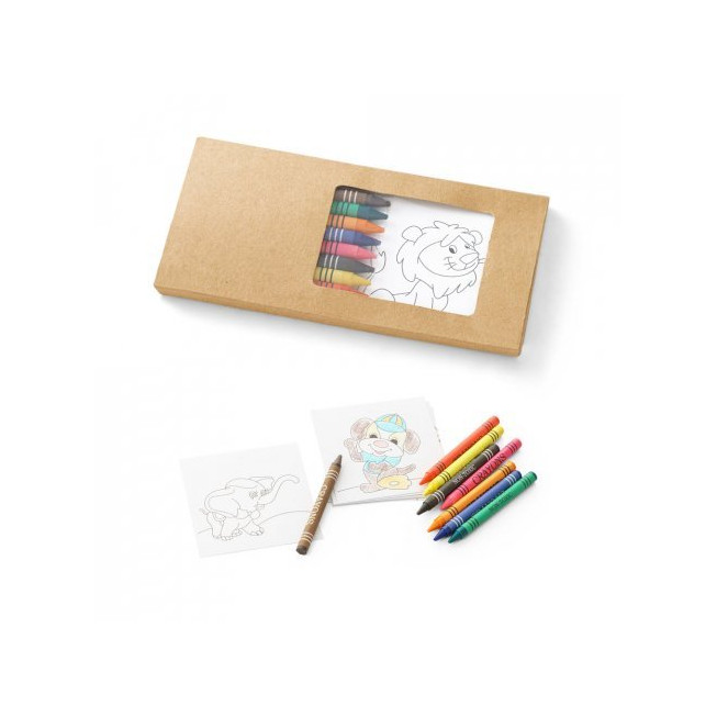 KIT PARA COLORIR COM GIZ DE CERA