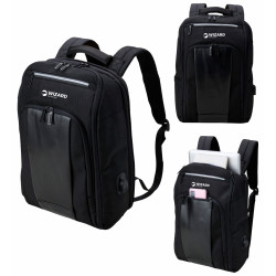MOCHILA NYLON DETALHE EM COURO