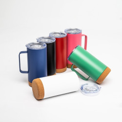 CANECA TÉRMICA COM CORTIÇA DE 500ML