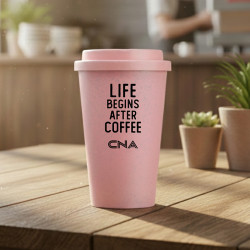 COPO FIBRA DE BAMBU - LIFE BEGINS
