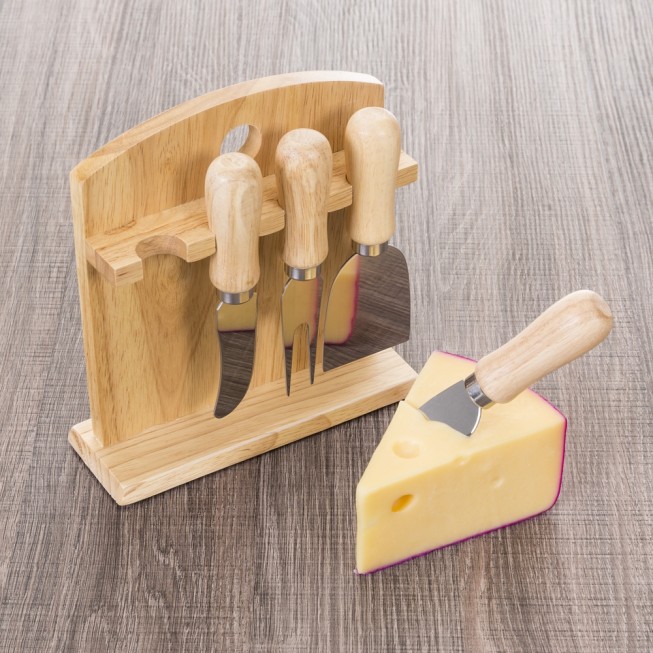 04236 KIT QUEIJO 4 PEÇAS COM SUPORTE