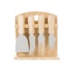 04236 KIT QUEIJO 4 PEÇAS COM SUPORTE