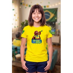 CAMISETA DRY FIT INFANTIL - TORCIDA MONSTRO VERMELHO