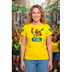 BABY-LOOK DRY FIT - TORCIDA MONSTRO LARANJA