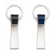 CHAVEIRO METAL COM COURO