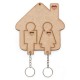 PORTA CHAVES CASINHA COM CHAVEIRO FORMATO CASAL