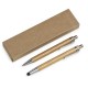 KIT ECOLÓGICO CANETA E LAPISEIRA BAMBU