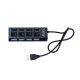 HUB USB COM 4 ENTRADAS